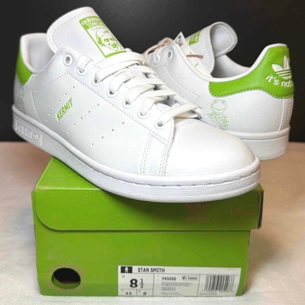 The Muppets x adidas Stan Smith 'Kermit The Frog' - FX5550 | 10W/8.5M